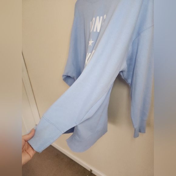 Crown & Ivy Women's Blue Long Weekend Cozy Sweatshirt Sz XL - Picture 5 of 9